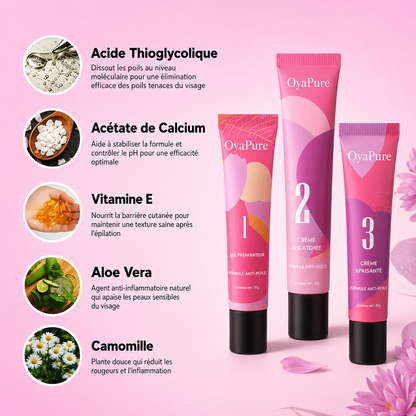 OyaPure™ Crème dépilatoire instantanée
